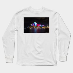 Sydney Opera House during the Vivid Festival. Long Sleeve T-Shirt